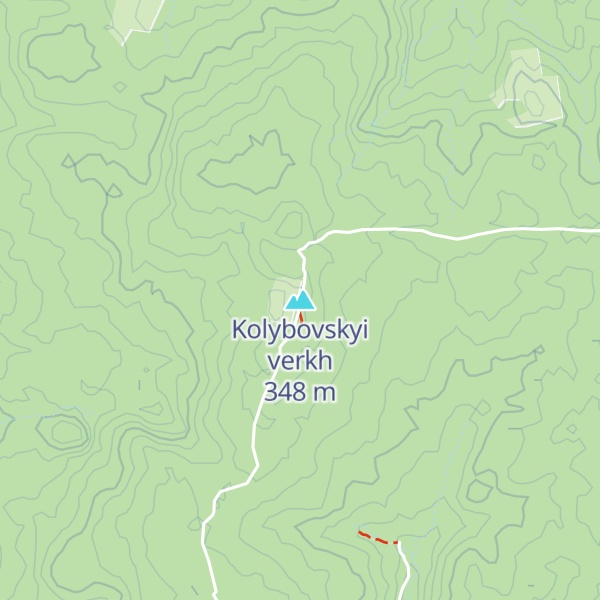 Map of Kolybovskyi verkh