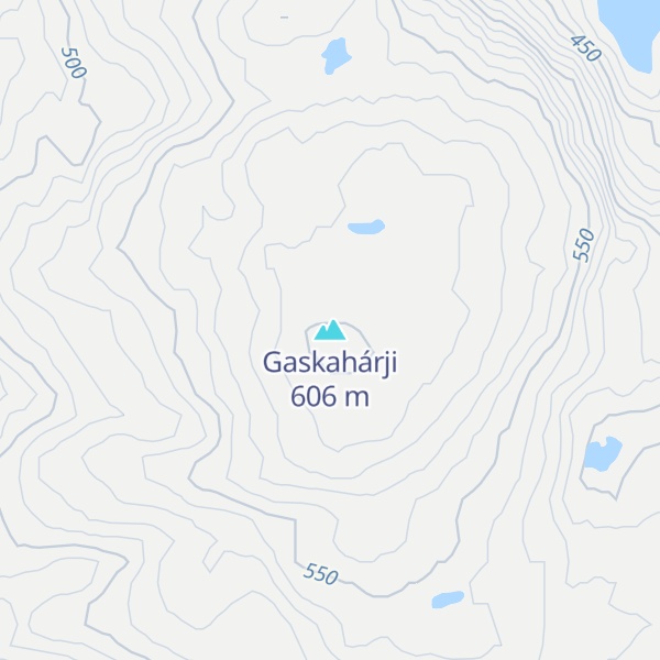 Map of Gaskahárji