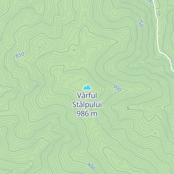 Map of Vârful Stâlpului