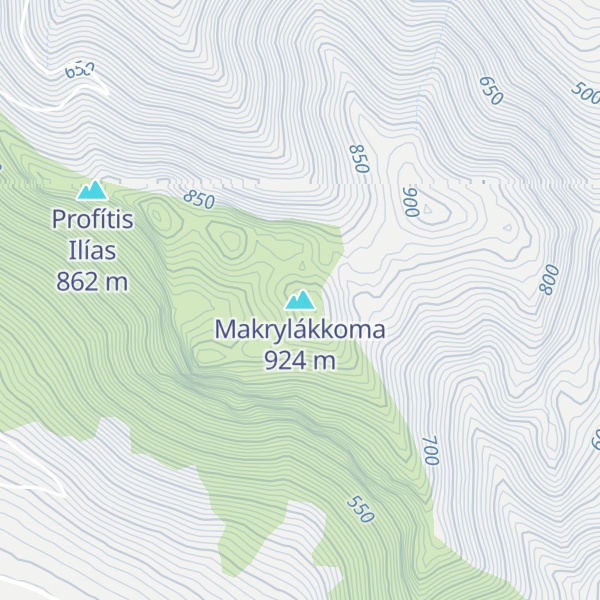 Map of Makrylákkoma