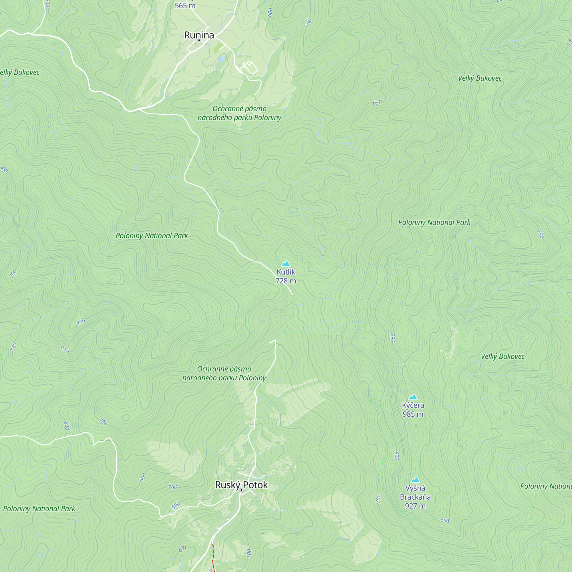 Ch. Prislopec map