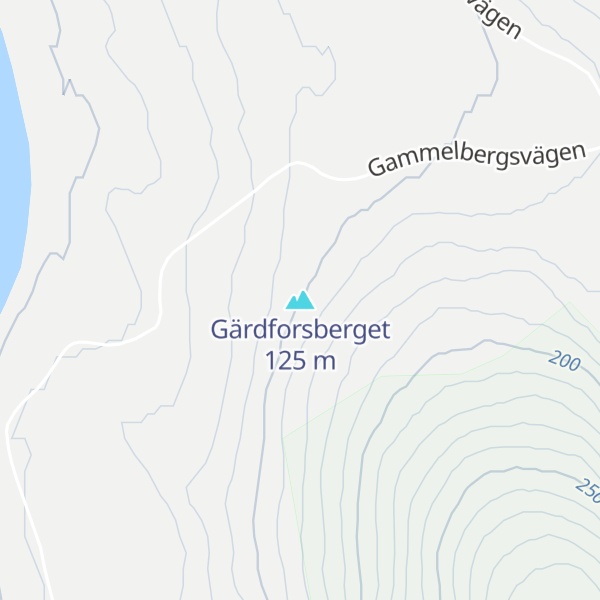 Map of Gärdforsberget