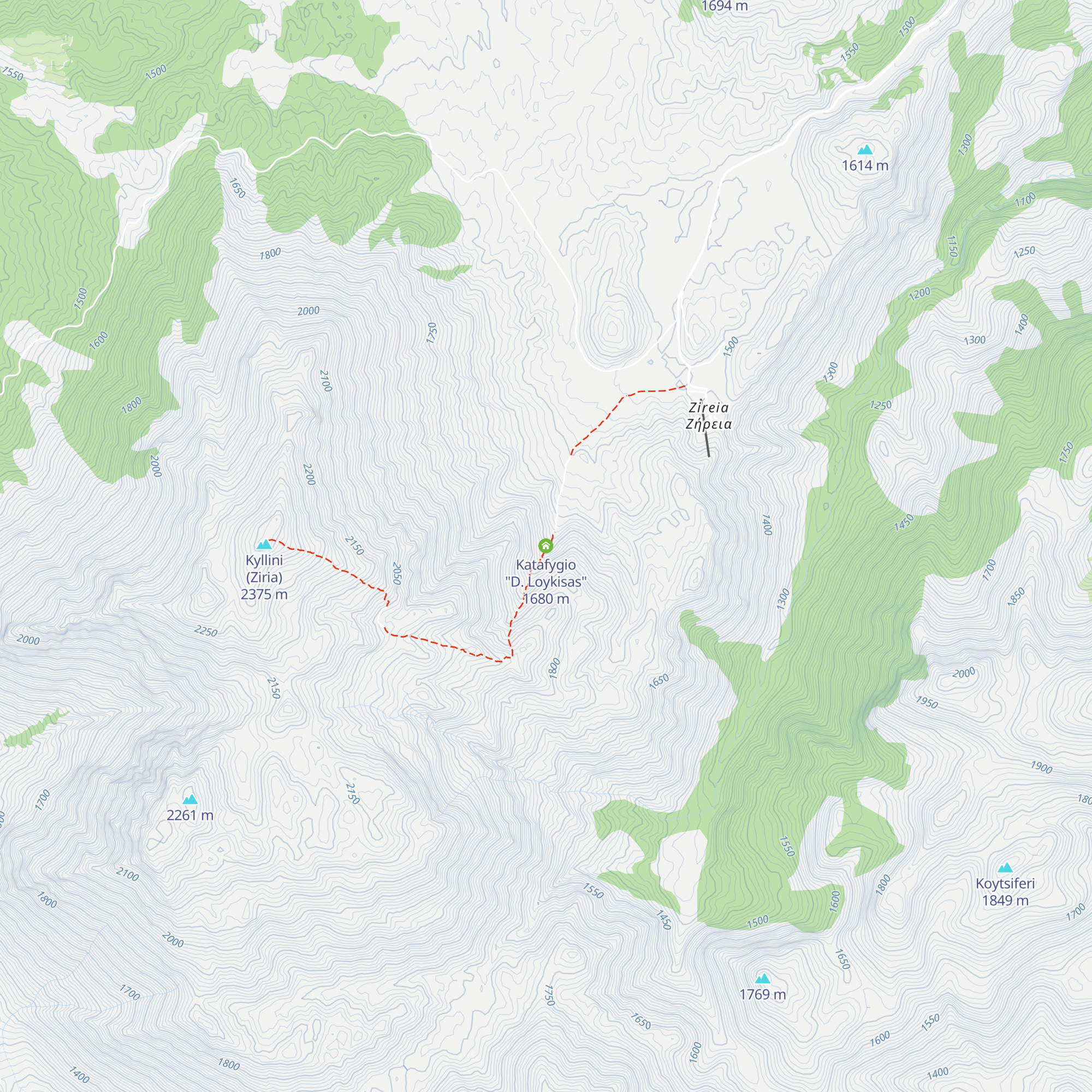Katafygio "D. Loykisas" map