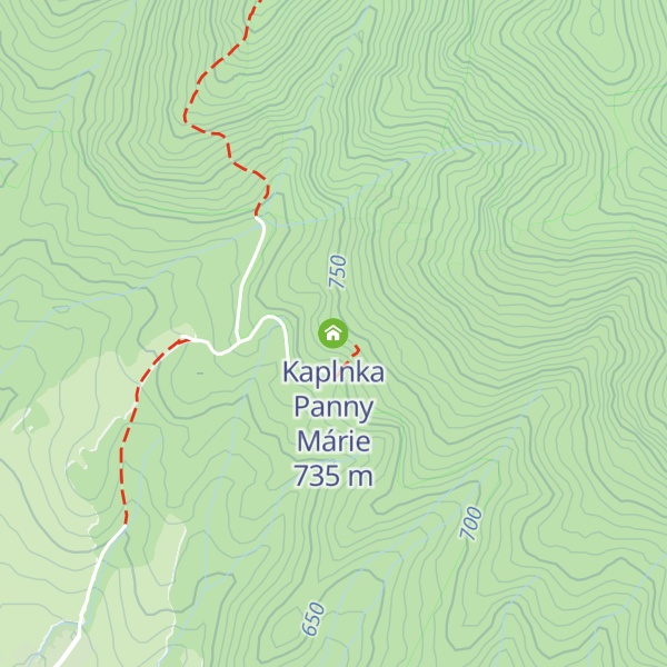 Map of Kaplnka Panny Márie