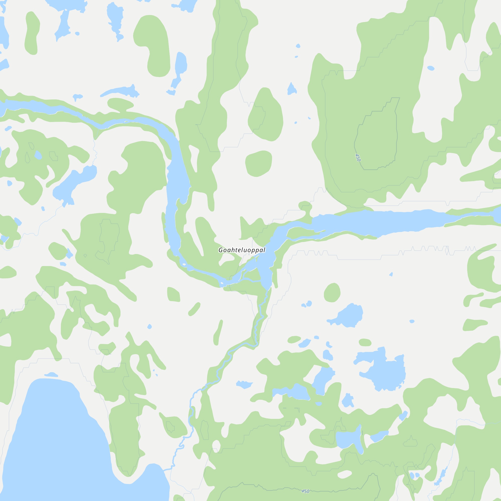 Goahteluoppal Fjellstue & Villmarkscamp map