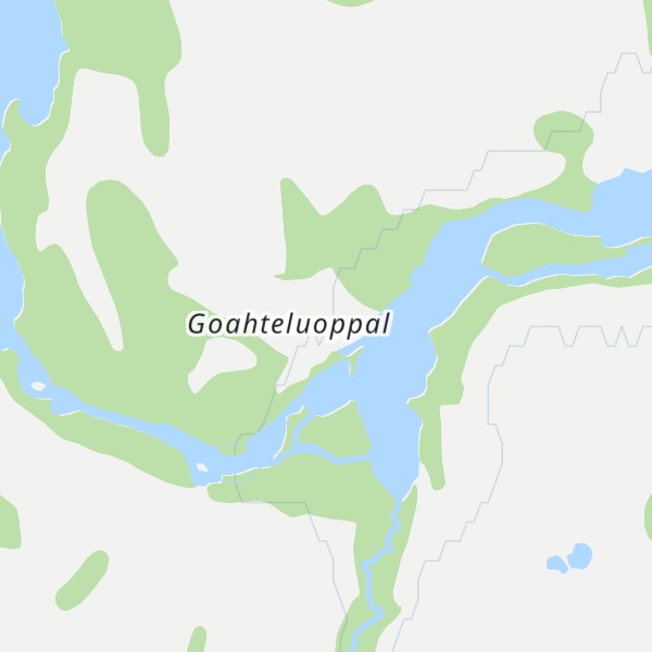 Map of Goahteluoppal Fjellstue & Villmarkscamp