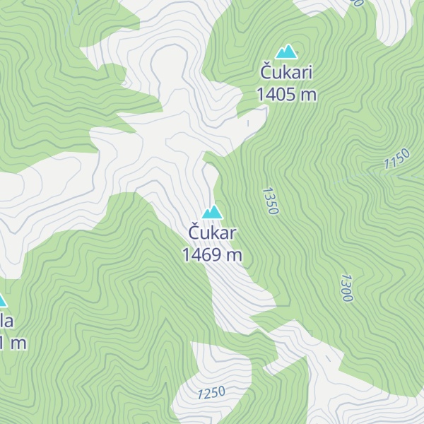 Map of Čukar