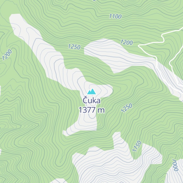 Map of Čuka