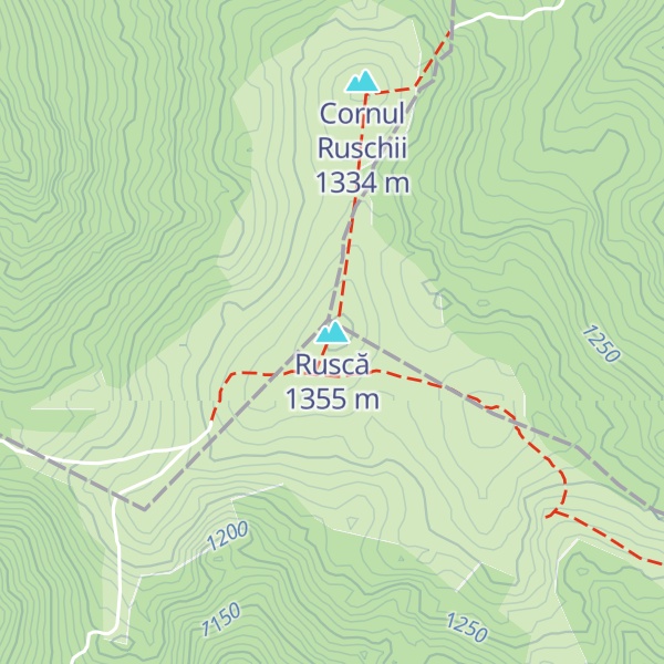 Map of Ruscă