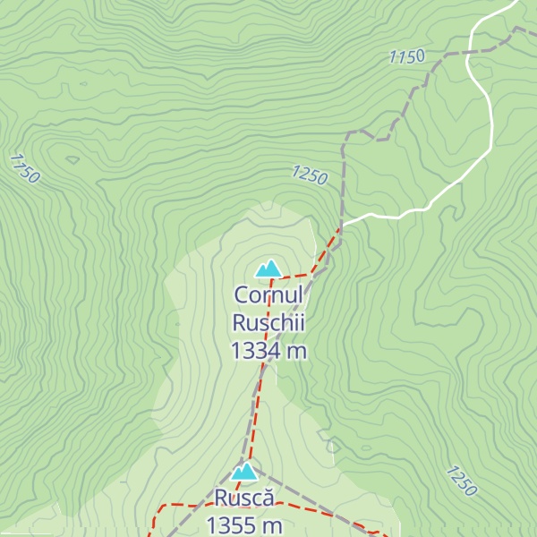 Map of Cornul Ruschii