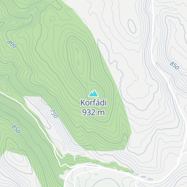 Map of Korfádi