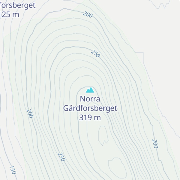 Map of Norra Gärdforsberget