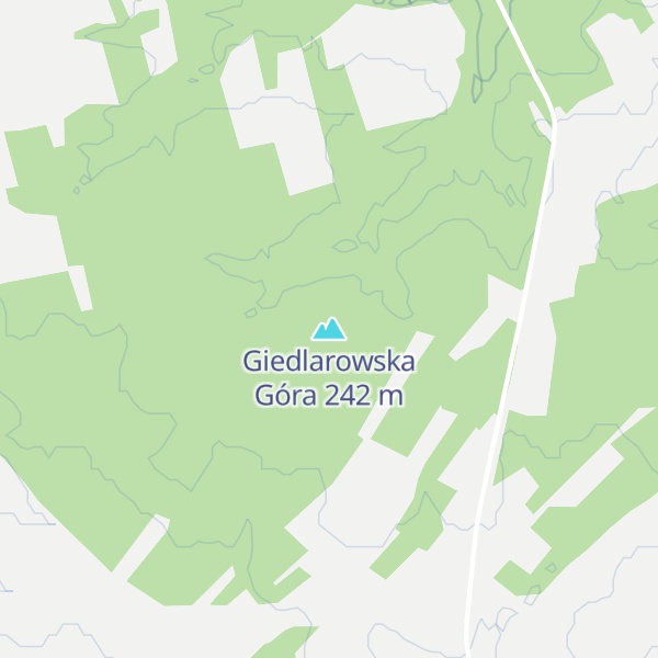 Map of Giedlarowska Góra