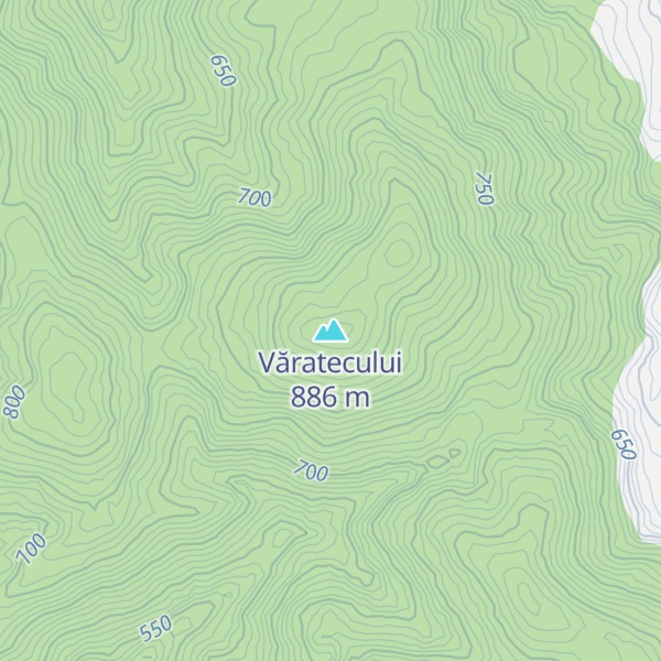 Map of Văratecului