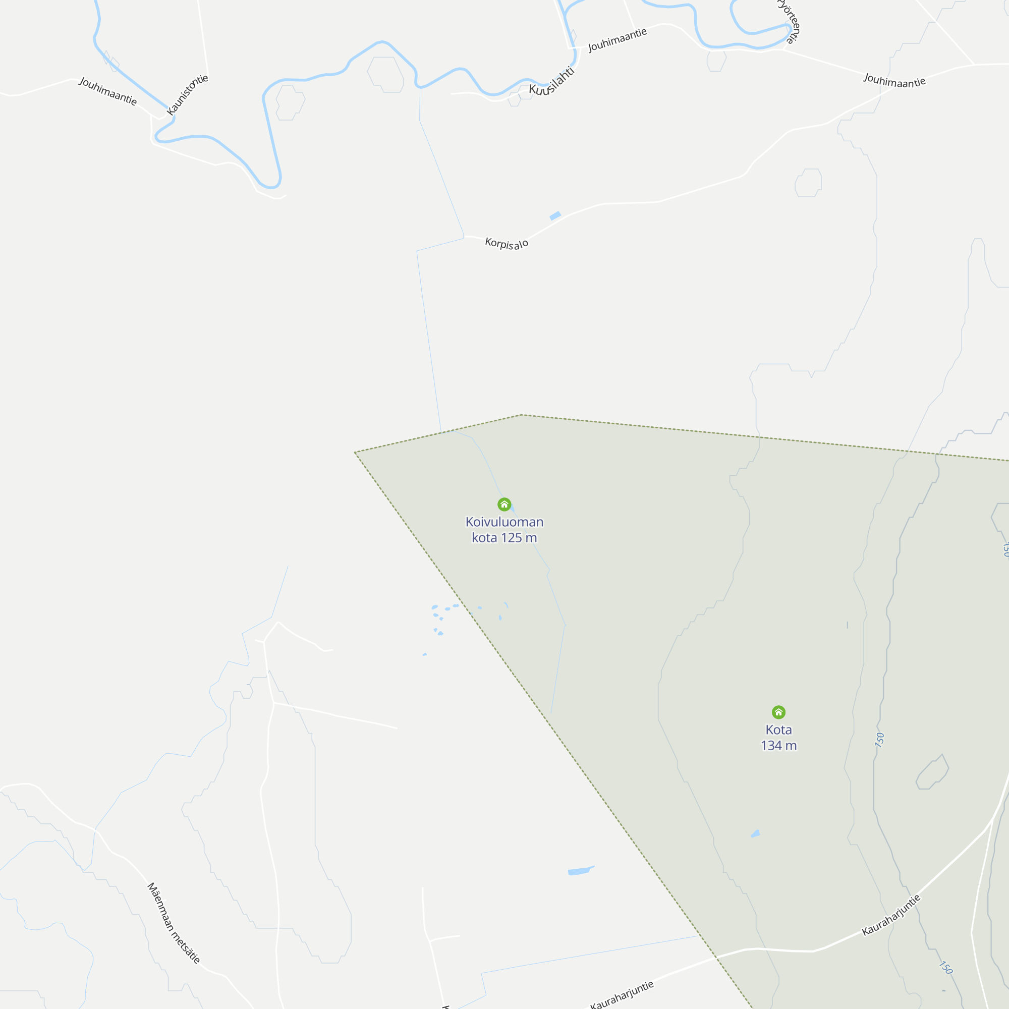 Koivuluoman kota map