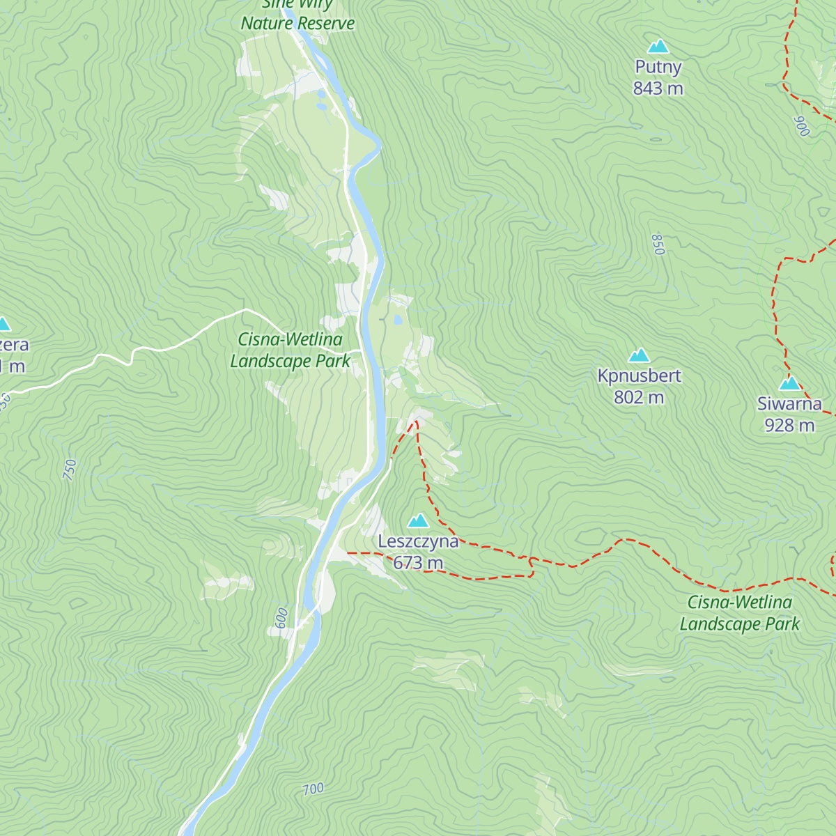 Bacówka PTTK Jaworzec map