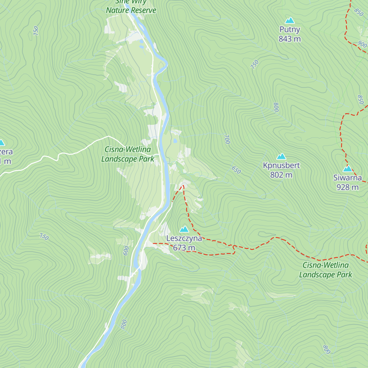 Bacówka PTTK Jaworzec map