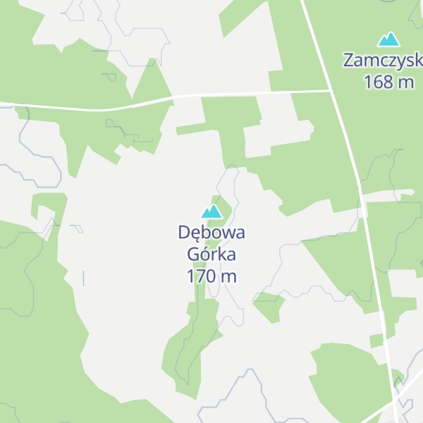 Map of Dębowa Górka