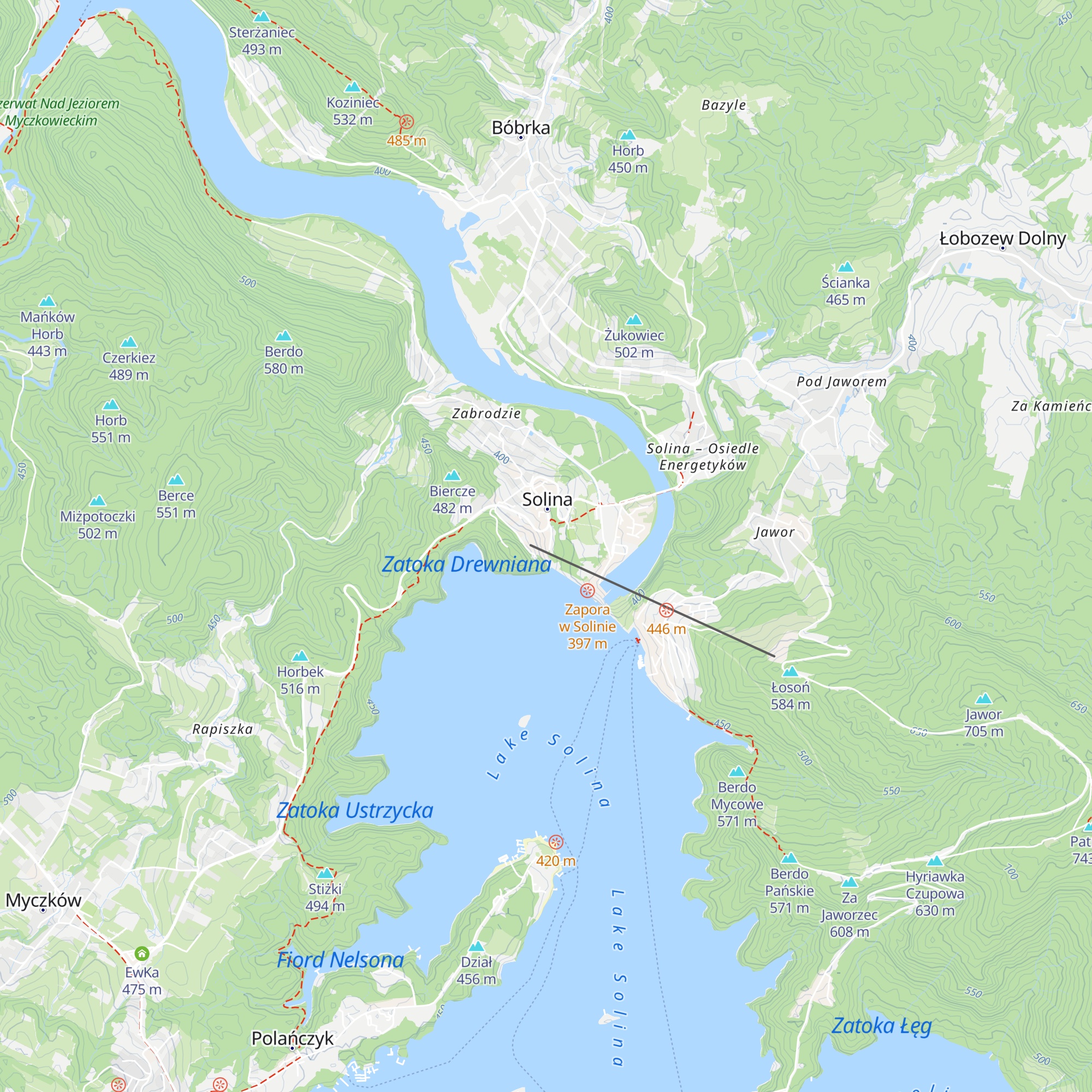Z innej Beczki map