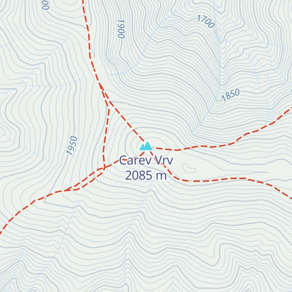 Map of Carev Vrv