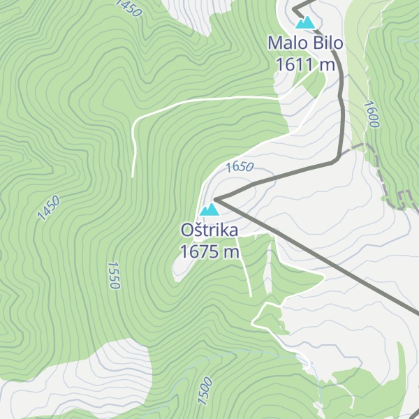 Map of Oštrika