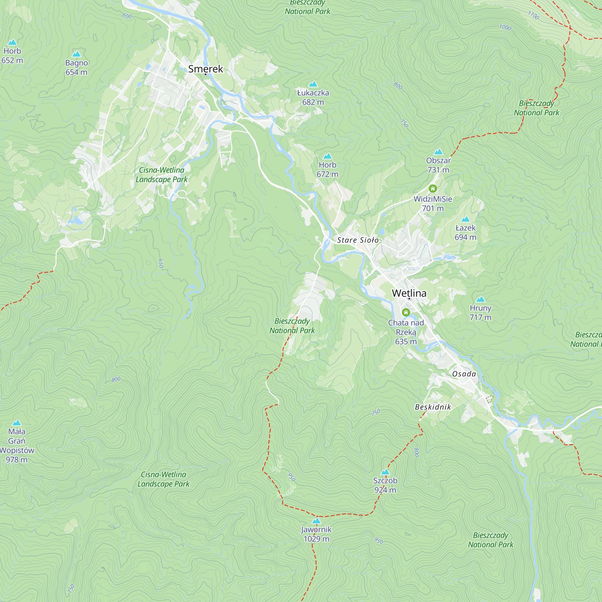 Chata Kruka map