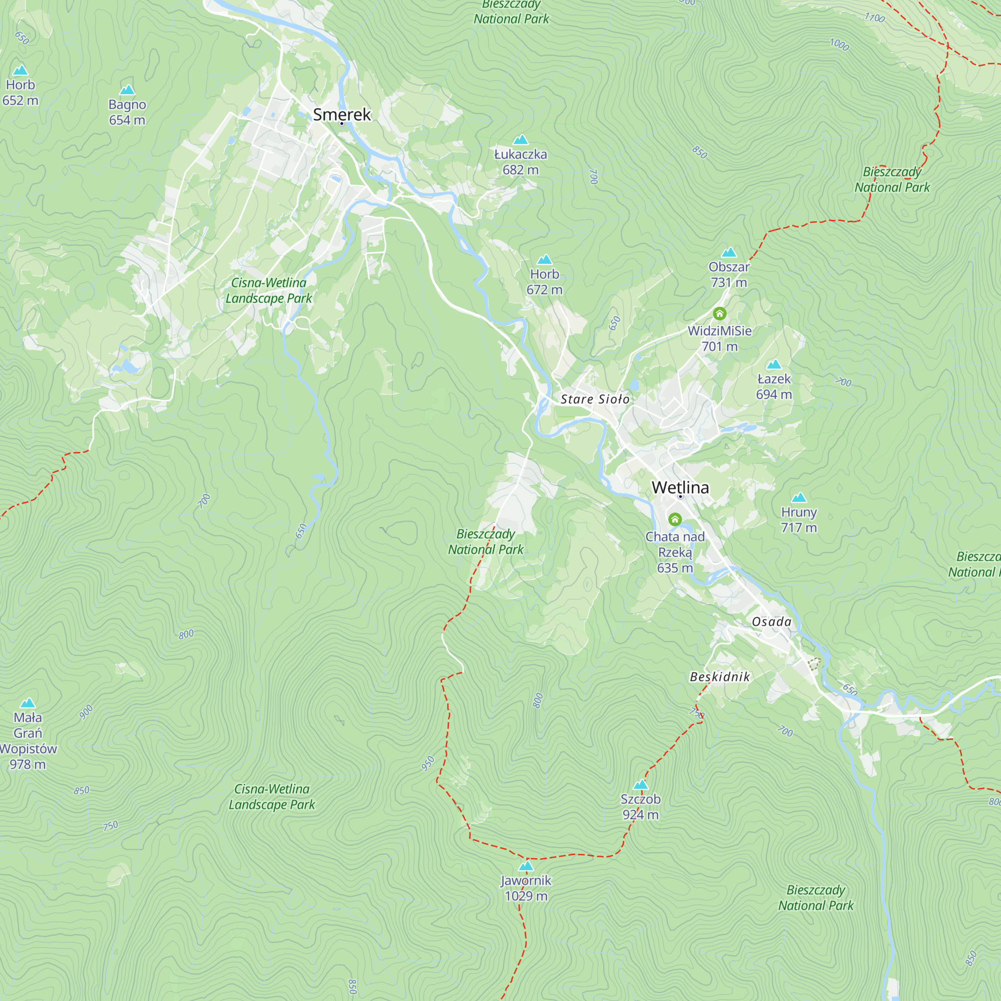 Chata Kruka map