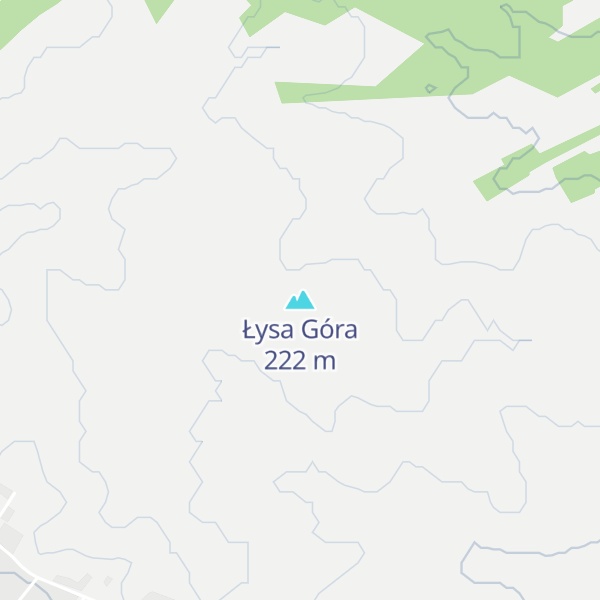 Map of Łysa Góra