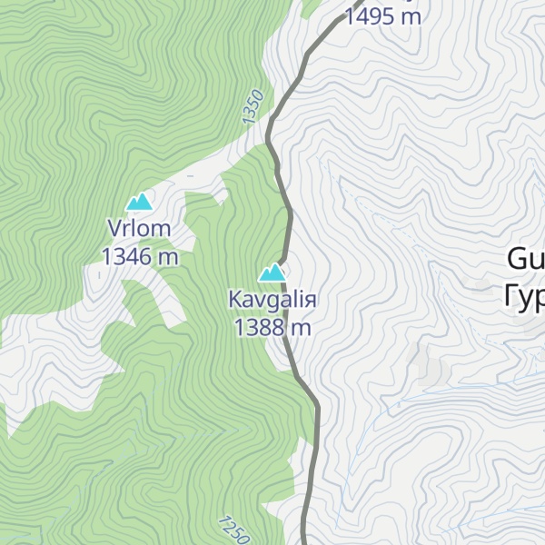 Map of Kavgaliя