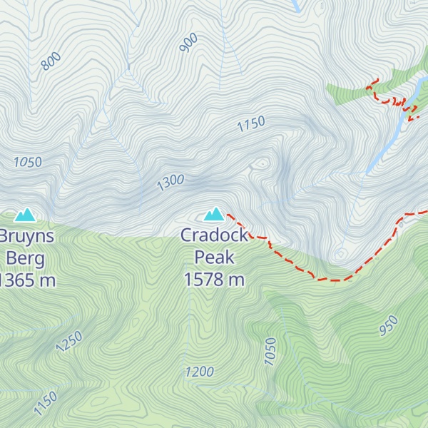 Map of Cradock Peak