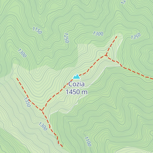 Map of Cozia