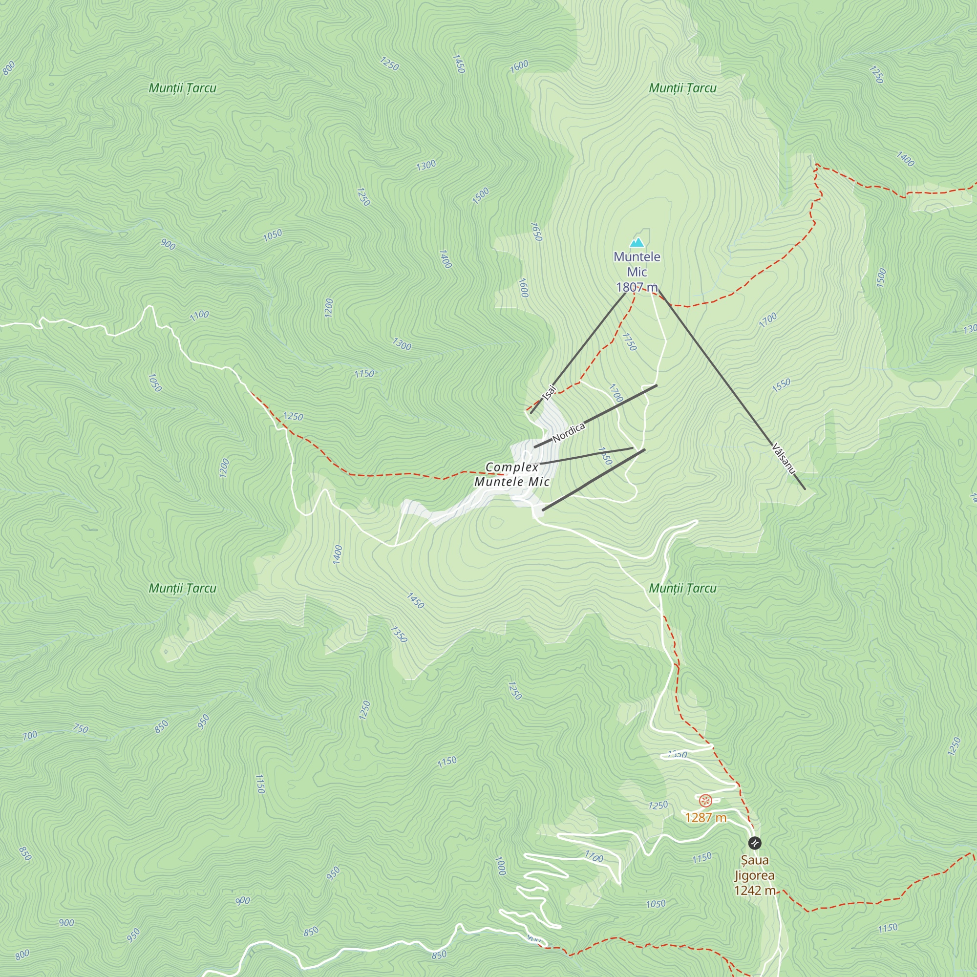 Cabana Montană map