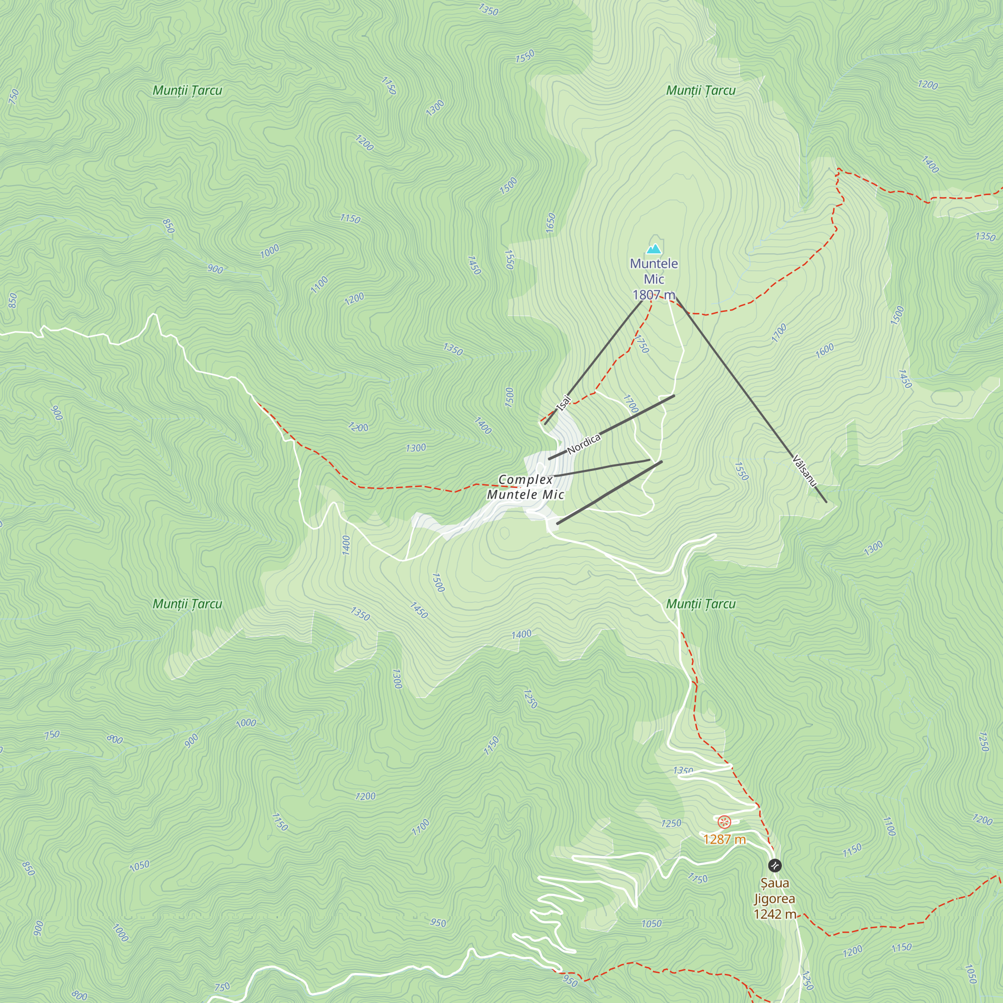 Cabana Montană map