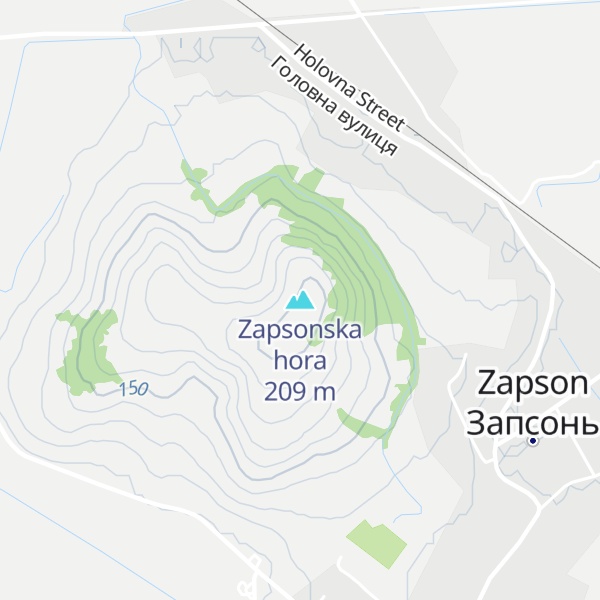 Map of Zapsonska hora