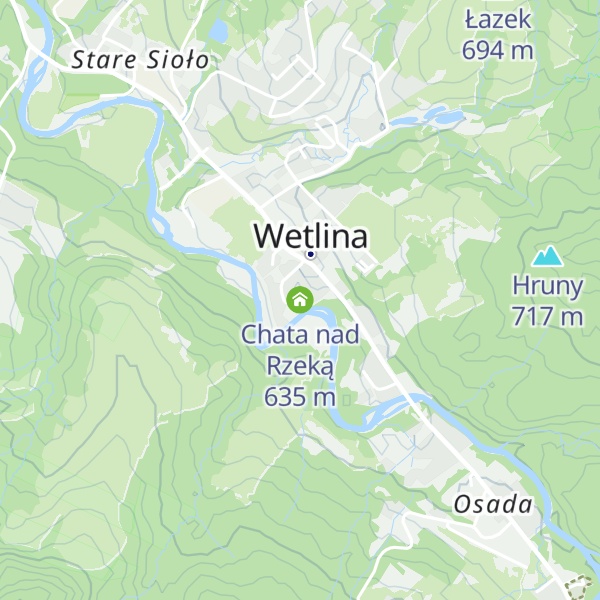 Map of Chata nad Rzeką