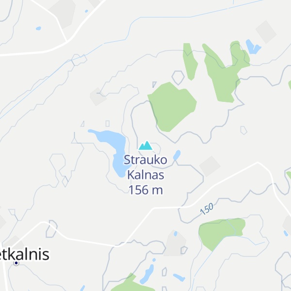 Map of Strauko Kalnas
