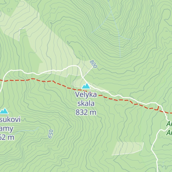 Map of Velyka skala