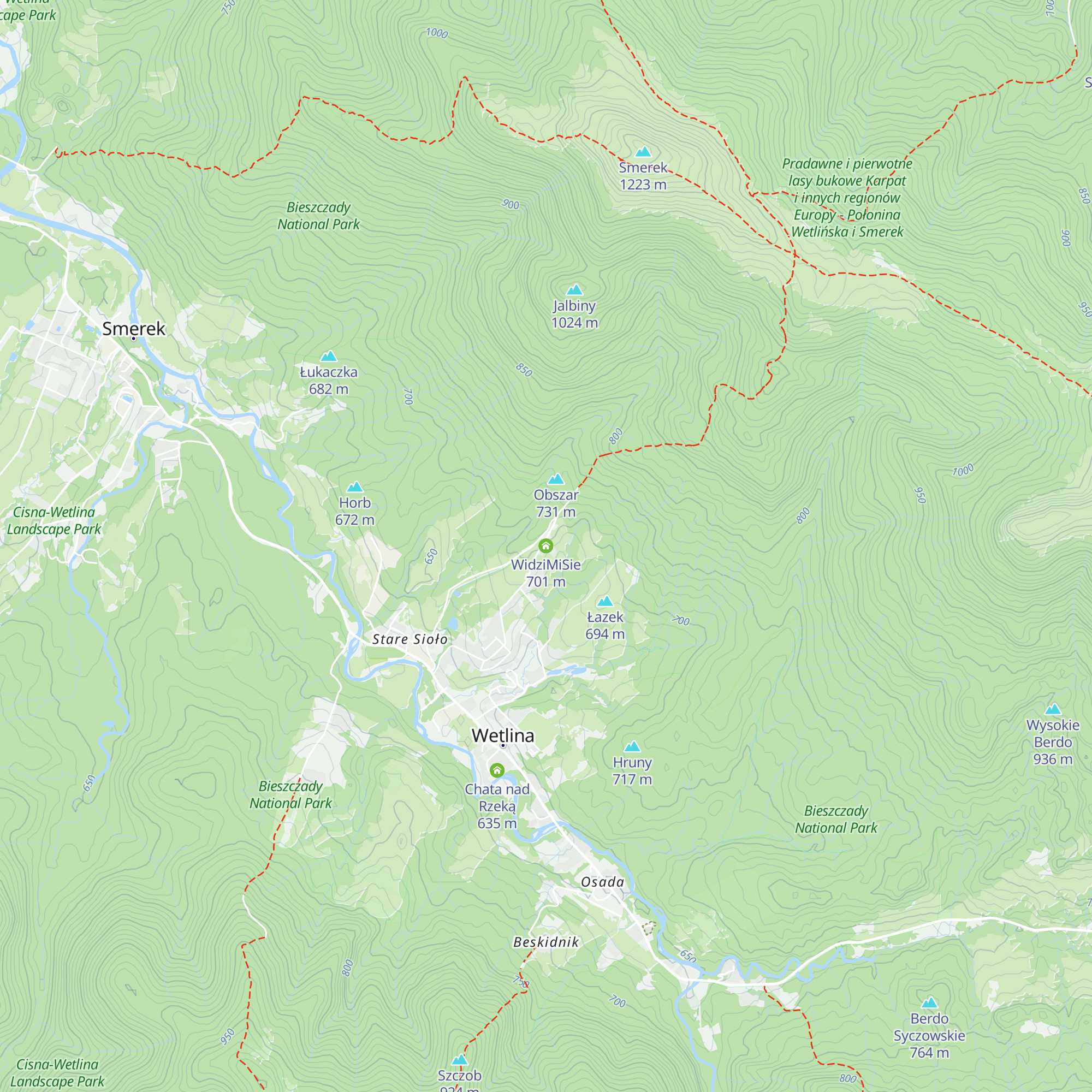 WidziMiSie map