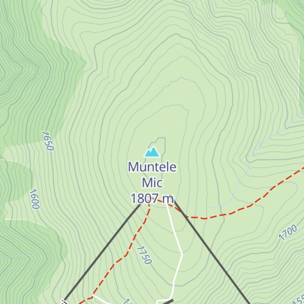 Map of Muntele Mic