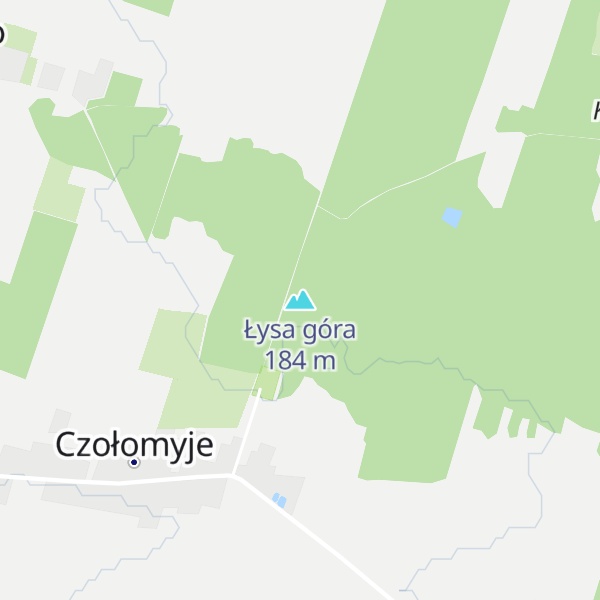 Map of Łysa góra