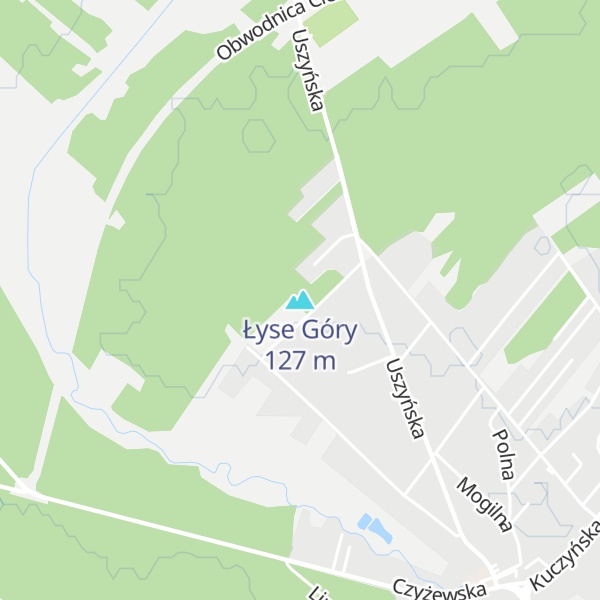 Map of Łyse Góry