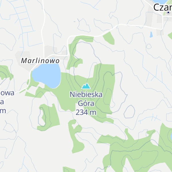 Map of Niebieska Góra