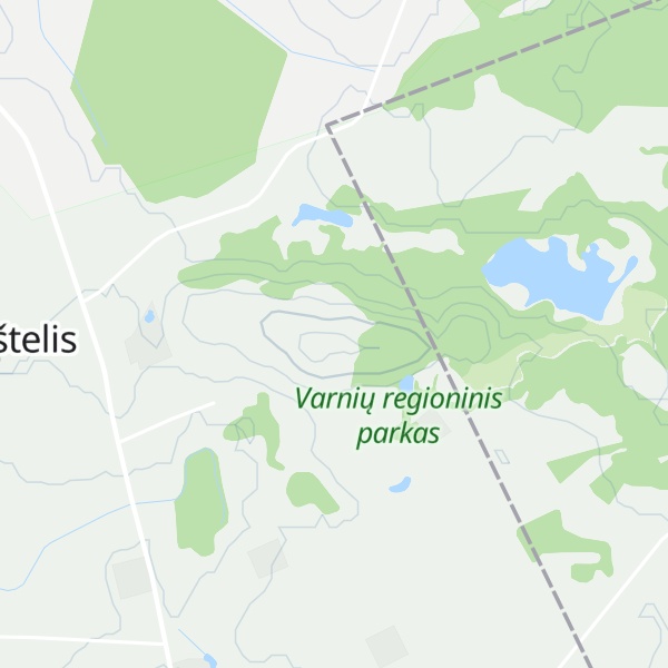 Map of Šaukštelio piliakalnis