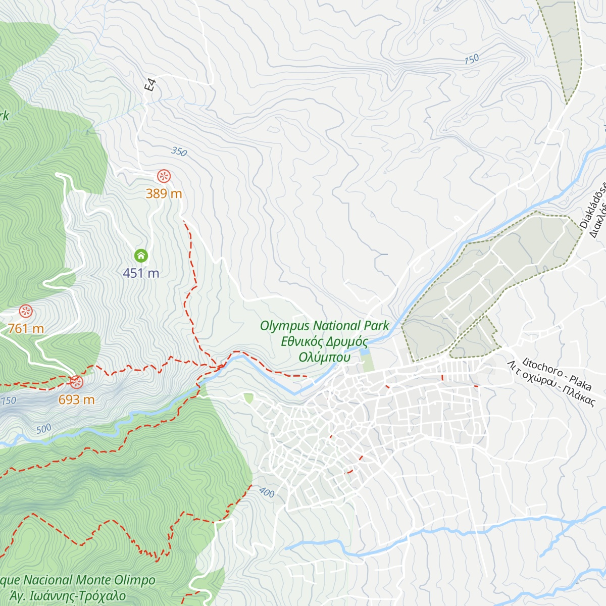 Olympus National Park Information Center map