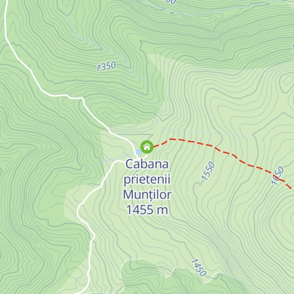 Map of Cabana prietenii Munților