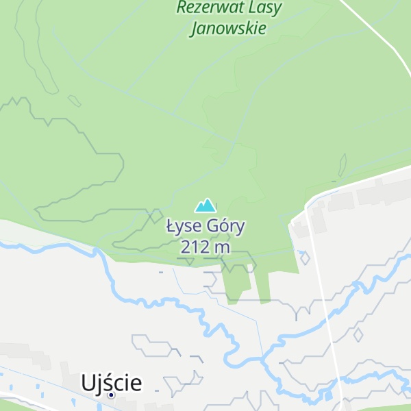 Map of Łyse Góry