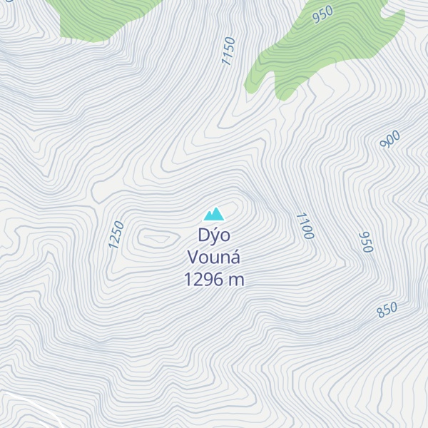 Map of Dýo Vouná