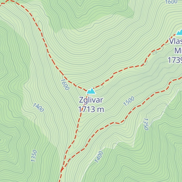 Map of Zglivar