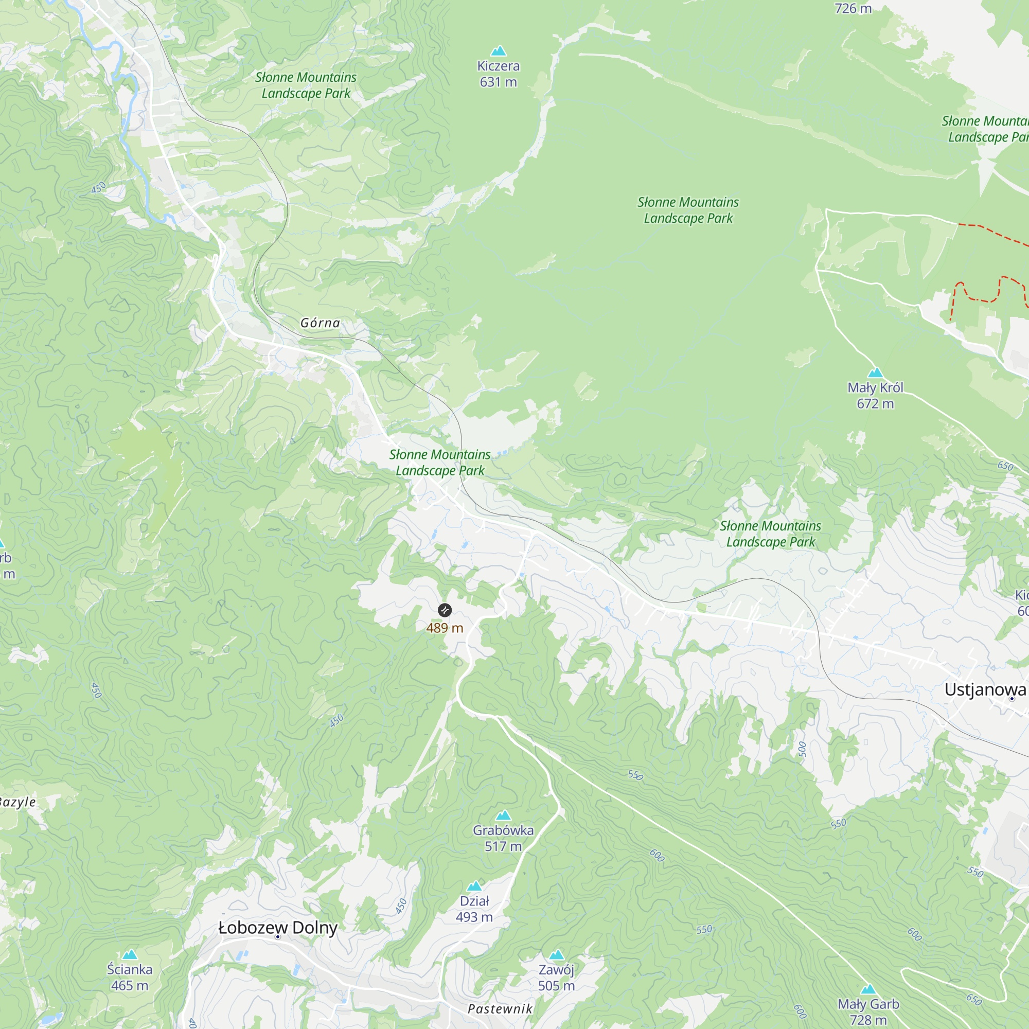 Ustianowa Us1 map