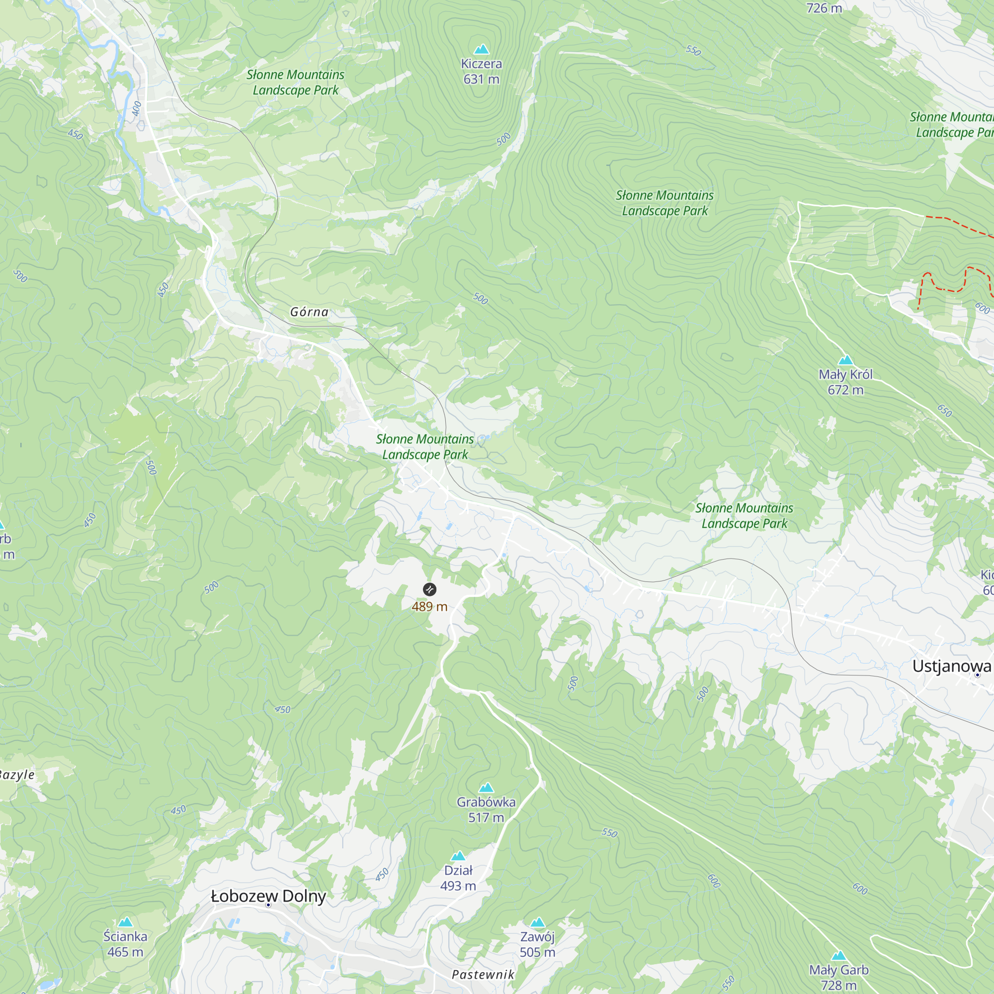 Ustianowa Us1 map